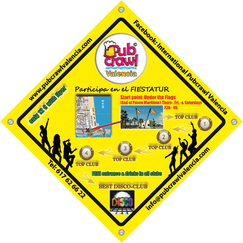 pubcrawl Valencia flyer 2
